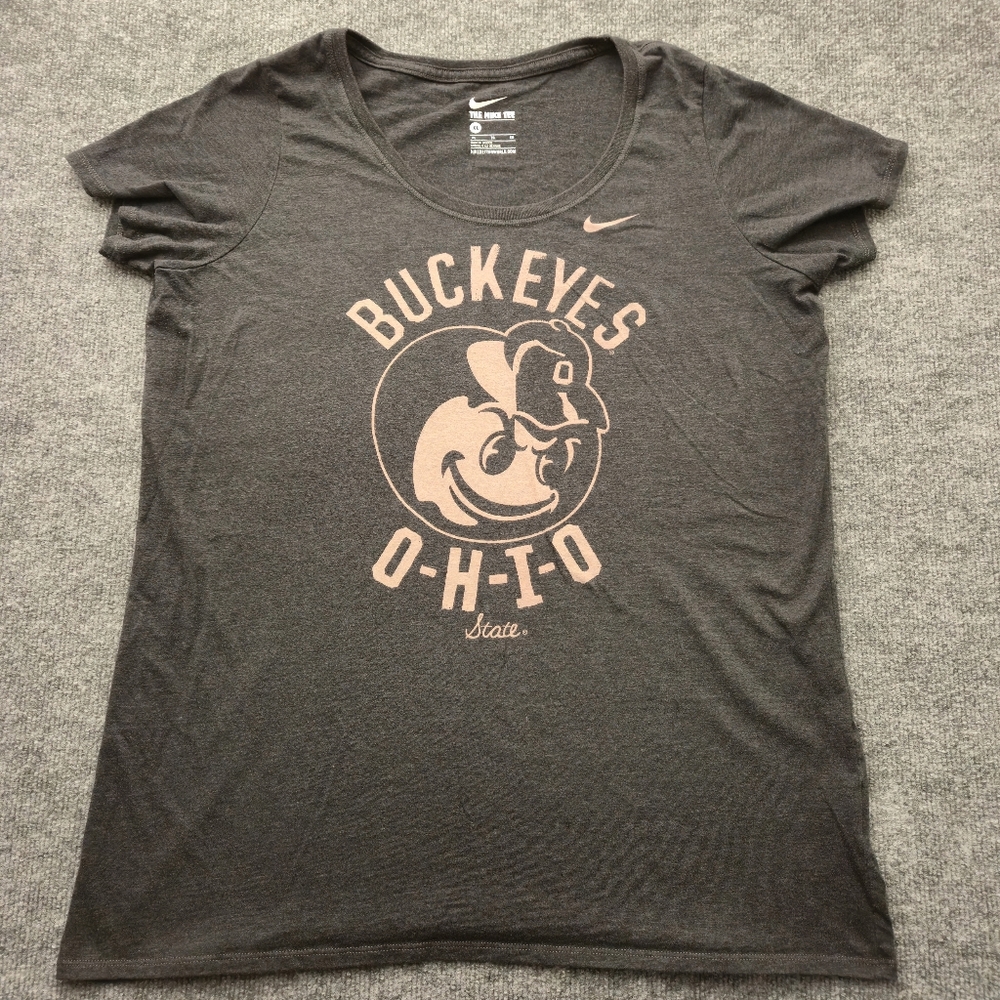 ​🔥 Nike The‎ Nike Tee Ohio State Buckeyes Script Brutus T-Shirt XL Gray